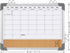 EAONE Double-Sided Magnetic Dry Erase Calendar - 16" X 12" Whiteboard and Cork Board Combo for Office, Kitchen, Home