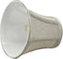 Aspen Creative 30245-2A, 2-1/2" 4" 5" Set 2 Bell Clip-On Chandelier Lamp Shade, Silver-Grey, Top x Bottom x Slant