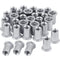 50 Pcs 1/4-20 Aluminum Flange Rivet Nut, UNC Flat Head Insert Nut