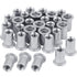 50 Pcs 1/4-20 Aluminum Flange Rivet Nut, UNC Flat Head Insert Nut