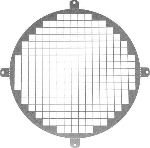 Repa Market 8" Galvanized Steel Round Crawl Space Vent Grid - Durable Metal Air Supply Exhaust Protection Mesh