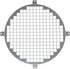 Repa Market 8" Galvanized Steel Round Crawl Space Vent Grid - Durable Metal Air Supply Exhaust Protection Mesh