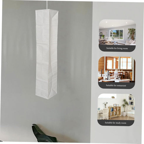 Cozy Cabilock Foldable Paper Floor Lamp Shade Minimalist Style Lighting Accessory for Home Decor Soft Light Diffusion