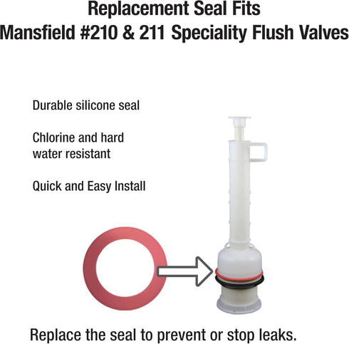 Fluidmaster K-400A-023 Mansfield Toilet Fill Valve and Flush Valve Seal Repair Kit in Multicolor