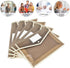 Expanding File Folder Document Organizer, Snap Button, Waterproof Transparent Document Bag, 2.8" Expansion, 5 Pack