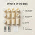 Pack 12 (D2.15'' H4''5''6'') 10-Key 24 Enido Flameless Candles Led Candles of Battery Candles x Waterproof Outdoor