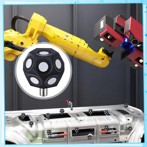 6 Set 2 100 6.0 mm 3D 3D Kingdder Pcs Multi-Angle Marker Sheet Point Scanner Markers Dot Stickers Scanning Spray