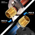 FQNB1234-OM 1/2 3/4'' Inch No Lead Adapters x MIP, Brass Construction, Compatible with PEX