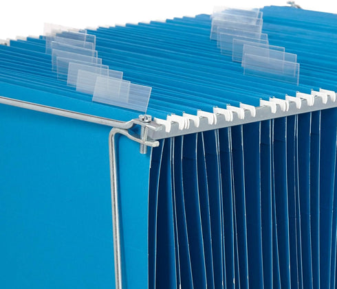 Blue Summit Supplies Hanging File Bars, 2 Pack, Letter Size, Steel Metal File Cabinet Bars for Hanging Files