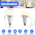 Cordless Rechargeable Battery Operated Light Bulbs with Remote, 1 Pack E26 Wireless LED Battery Powered Light Bulb for Non-Hardwired Lamps, 500LM, 3 Color Temperatures, Dimmable, Timer by Powfloven