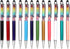 Gullor 2 in 1 Bling Diamond Retractable Ballpoint Pen with Screen Touch Pen for Tablets and Phones, 12 Pack