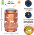 Mothers Day Gifts for Mom Cat Solar Lanterns Outdoor Waterproof Hanging Solar Lights Cat Gifts for Women Men Metal