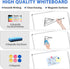 WALGLASS Magnetic White Board, 36" x 24" Double-Sided Dry Erase Board for Wall, Horizontal or Vertical, Silver