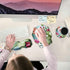 Cactus Succulent Keyboard Wrist Support Pad, Mouse Pad with Matching Coasters, Ergonomic Gel Memory Foam Cushion
