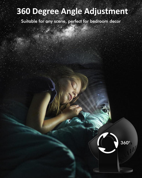 Sunbox Projector,13 1 360 Galaxy in Planetarium Star Projector with Solar System & Constellation, Rotating Nebula