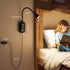 360 60 5 Dimming, 1 Pack Wall Mounted Reading Light for Bed, Headboard Light with Flexible Arm, Hand Wave Sensor