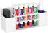 HBlife Wall Mount Acrylic Dry Erase Marker Holder, 10 Slots for Office, School, Home, White (Markers Not Included)