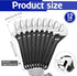 Chumia 12 Pieces Adjustable Hand Wrench, Black Spanner Tool with Wide Jaw
