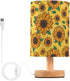 ALAZA Bedside Table Lamp for Bedroom Sunflower Nightstand LED Light Lamps with