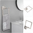 5 Set 304 24" 2 NearMoon Pieces Bathroom Hardware Stainless Steel, Square Towel Rack Kit - Towel Rod + Towel Ring +