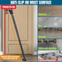2 Pack 2-in-1 Jammer Door Security Bars, Anti-Slip Heavy Duty Door Stoppers Sliding Patio Bar, Adjustable Barricade