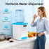 YUTOUB 1.1-4.9 Countertop Use(46.4F 194F) Gal Top Loading Water Dispenser, Hot/Cold/Warm Hot and Cold Mini Water