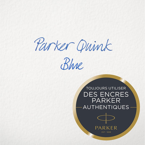 Parker Fountain Pen Ink Bottle, Washable Blue QUINK Ink, 57 ml Fountain Pen Refill