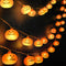 Halloween Decoration, 10FT 20 LED Pumpkin String Lights, Battery Operated 2 Mode