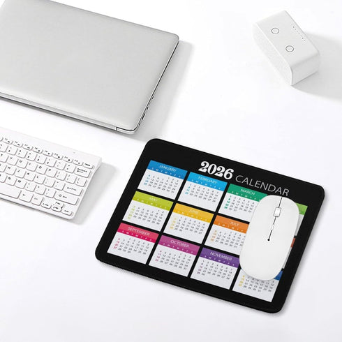 Akcdone 2026 (9.45x7.87 Mouse Pad Calendar Stitched Edge,Computer Mouse Pads Calendars Non-Slip Rubber Desk Mat