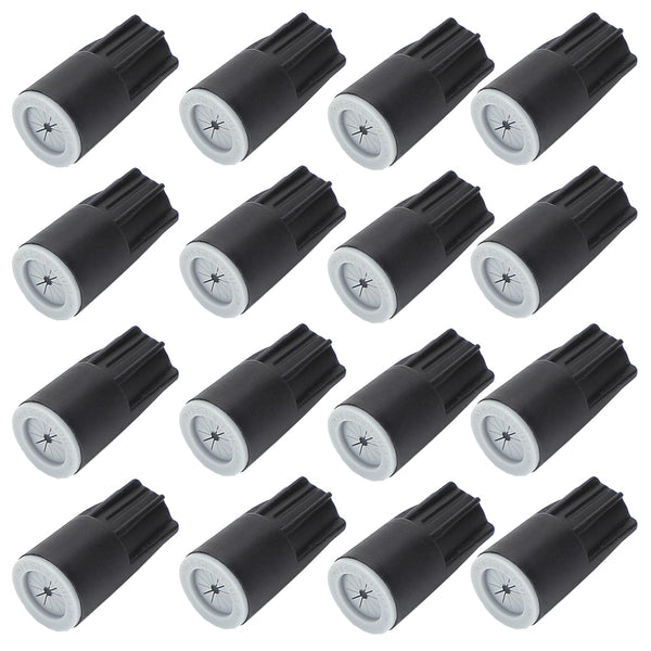 TAODAN 16PCS Black PVC Waterproof Wire Nuts 22-14AWG Outdoor Crimp Cap Gardening Terminal