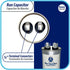Appli Parts Run Capacitor for AC 80 Mfd uF, 370/450 VAC Universal Fit, 5-1/4 in High