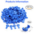 100pcs Solderless Quick Splice Snap Wire Connectors, 18-14 AWG Splice Connector, Blue Cold Pressed Insulated