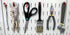 Wall Control Standard Slotted Hook Pack - Slotted Metal Pegboard Hooks for Tool Board - Red