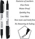 70 Pack set,Fine Shuttle Art Permanent Markers, Black Permanent Marker Point, Works on Plastic,Wood,Stone,Metal
