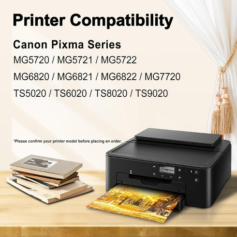 Miss Deer Compatible 270 PGBK Ink Cartridge Replacement for Canon 270XL PGI-270 PGI270XL for PIXMA MG6820, TS9020,
