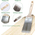 Paint Brushes Set, Sash Brushes, Soft Tapered Filament, Wood Stain Brushes, Pack of 5