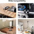 Daisyhome (8*Black) Rotatable Cord Organizer, Enhanced Spring Cable Clips, Strong Adhesive Cable Management, Desk Cord