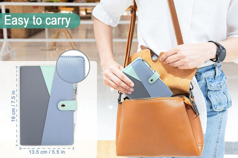 Budget Binder with Zipper Envelopes, Ginmlyda Cash Envelopes for Budgeting, Money Saving Binder with Budget Sheets,
