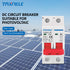 DC Miniature Circuit Breaker 2P 1000V 63A Solar Mini Circuit Breaker Battery Switch Thermal Magnetic Trip DIN Rail Mount DC Disconnect Switch DC MCB for Photovoltaic PV System (10A)