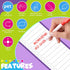 Set of 20 Magnetic Dry Erase Board Notepads for Fridge 11.8 x 3.94'' with Erasable Pen and Board Eraser