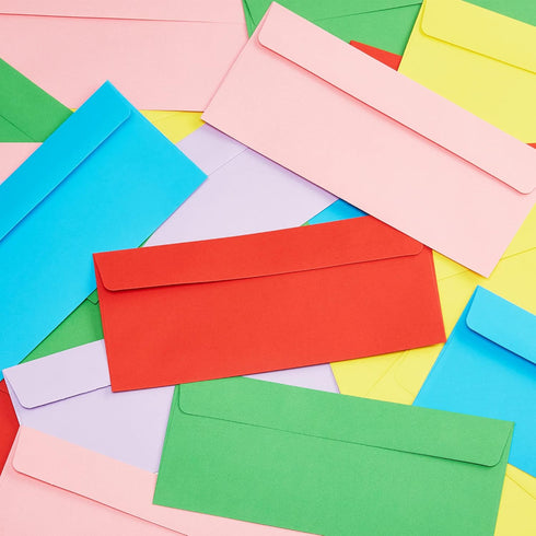 Business Envelopes, 120-Pack #10 Envelopes, 4 1/8 x 9 1/2 Inches, Available in 6 Colors