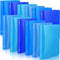 CHENGU 12 Pieces 1 Inch Plastic Binder with Pocket - Blue Color, Holds 200 Sheets