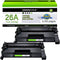 greencycle 26A CF226A Compatible Toner Cartridge Replacement for HP 26A, 2-Pack Black for Laserjet Pro Series