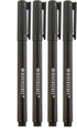 DIVERSEBEE Fine Tip Permanent Pens, 4 Pack Quick Dry Markers, Transparent Sticky Notes Writing Pens for Office Supplies