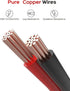 18AWG 2 Wire Electrical Cord JACKYLED 2 Conductor 10M/32.8ft Wire Cord 18 Gauge Flexible Cable for LED Strips Electrical Wire 12V/24V DC Cable, 18/2 Wire Black and Red by JACKYLED