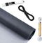 Screen Repair Kit for Windows or Doors, Adjustable Fiberglass Screens with Rolling Tool, 36" x 84"