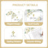 SMUAENSS 24 Pack Communion Christian Thank You Cards, Watercolor Floral Cross Baptism Thank You Cards with Envelopes