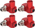 4PCS NPT 360 Degree Swivel Air Hose Connector, 1/4in Industrial Air Fittings Pneumatic Tool Adapter