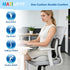 Orthopedic Memory Foam Seat Cushion with Adjustable Strap, Coccyx & Sciatica Pain Relief, Washable Non-Slip for Long