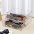 Clear Desk Organizers and Accessories, Plastic Drawer Organizer for Home Office Supplies, 4 Drawers